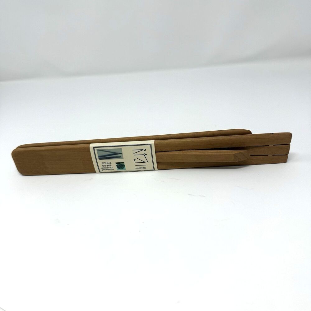 Gary Deadmond Myrtlewood Salad Tongs Flip Around Inside Out Handcrafted USA